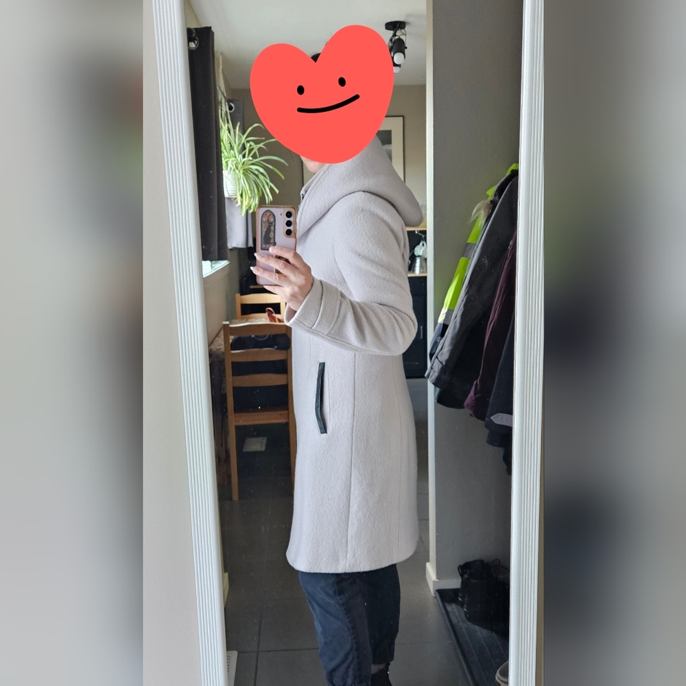 Soia & Kyo Soft Gray Wool Coat - Picture 3 of 9
